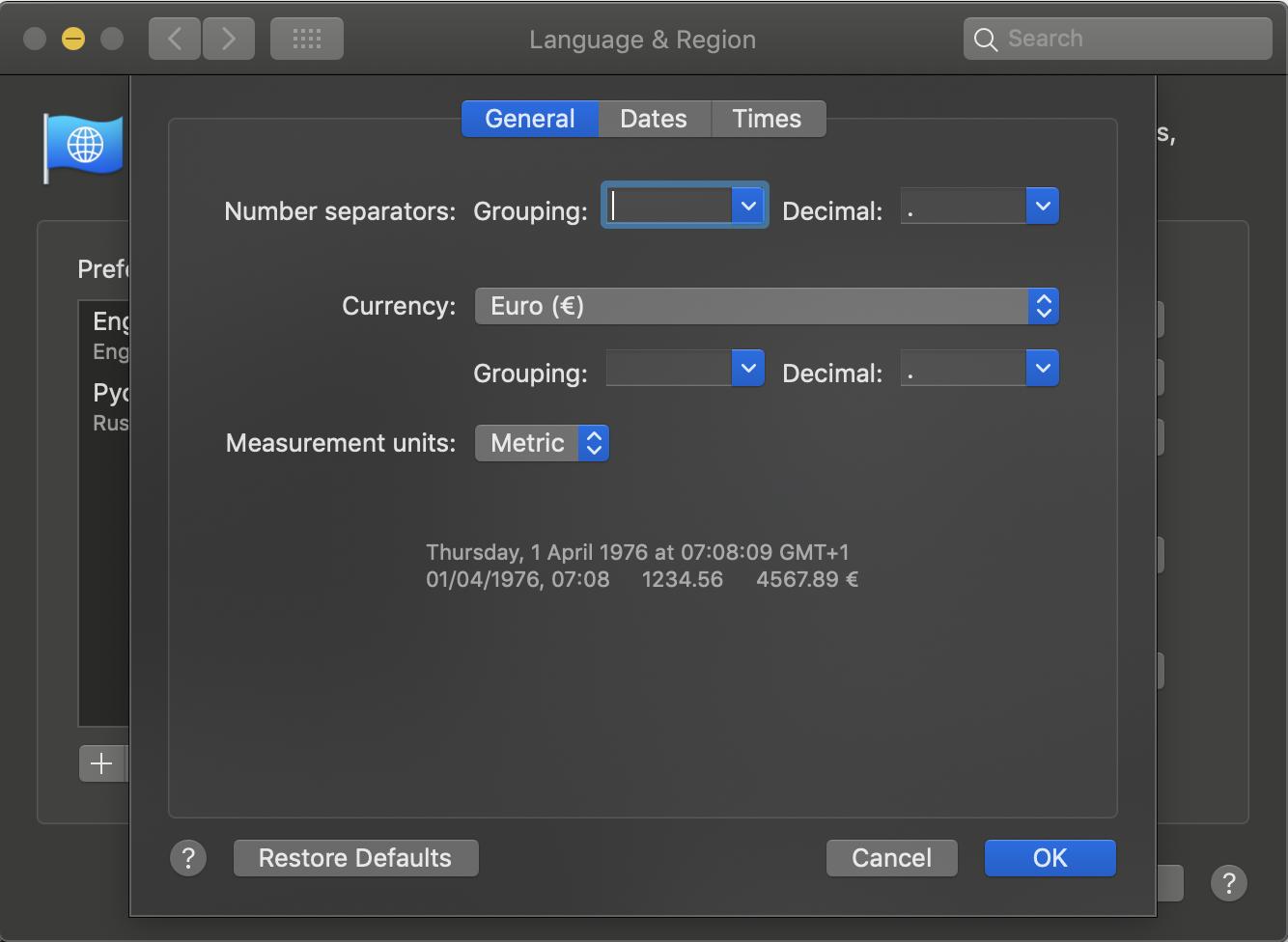 current region excel for mac